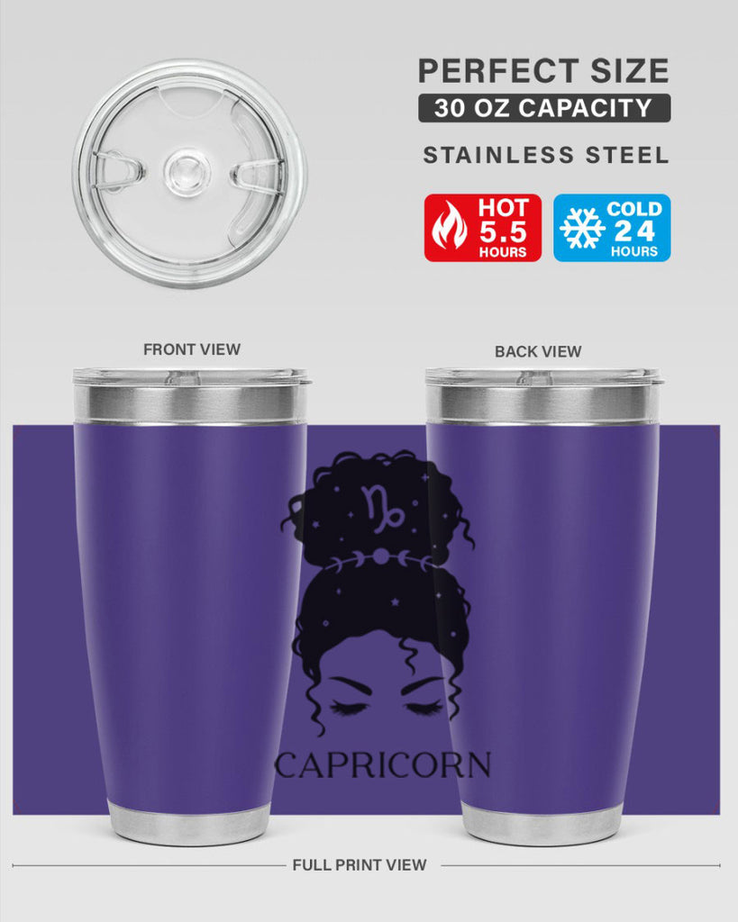 capricorn 204#- zodiac- Tumbler
