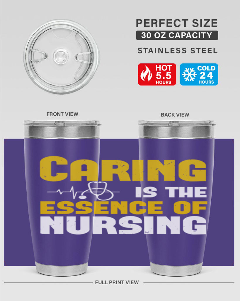 caring is the essence of Style 250#- nurse- tumbler