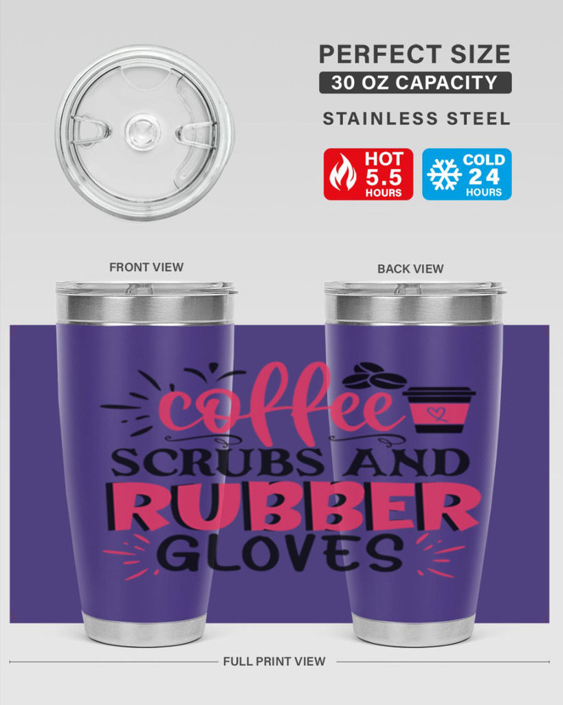 coffee scrubs and rubber gloves Style Style 212#- nurse- tumbler
