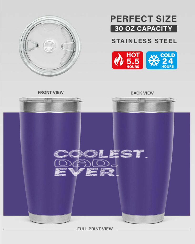 coolest dad ever 38#- dad- Tumbler