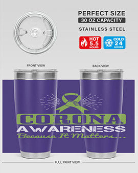 corona awareness because it matters Style 26#- corona virus- Tumbler