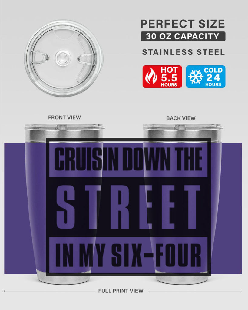 cruisin down the street 181#- black words phrases- Cotton Tank