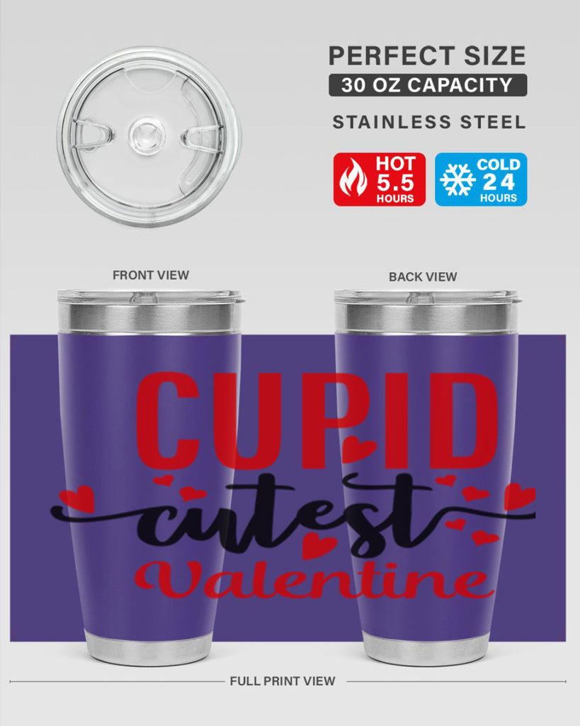 cupid cutest valentine 80#- valentines day- Tumbler