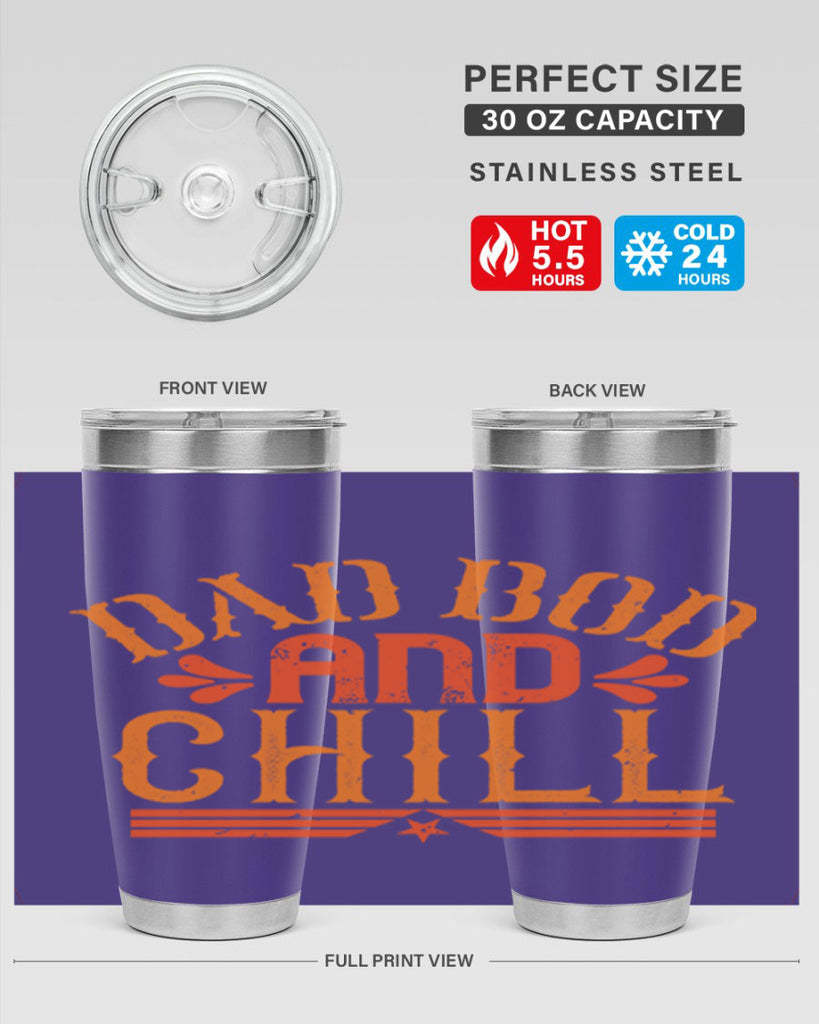dad bod and chill 118#- fathers day- Tumbler
