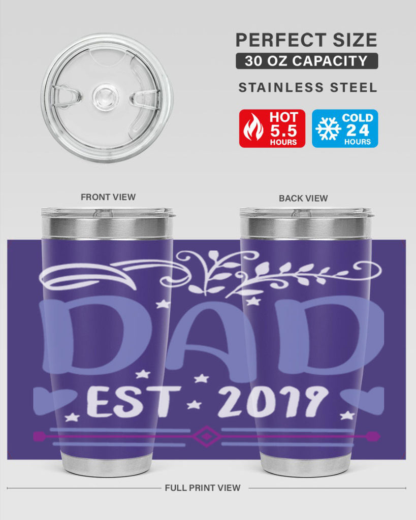 dad est 100#- fathers day- Tumbler