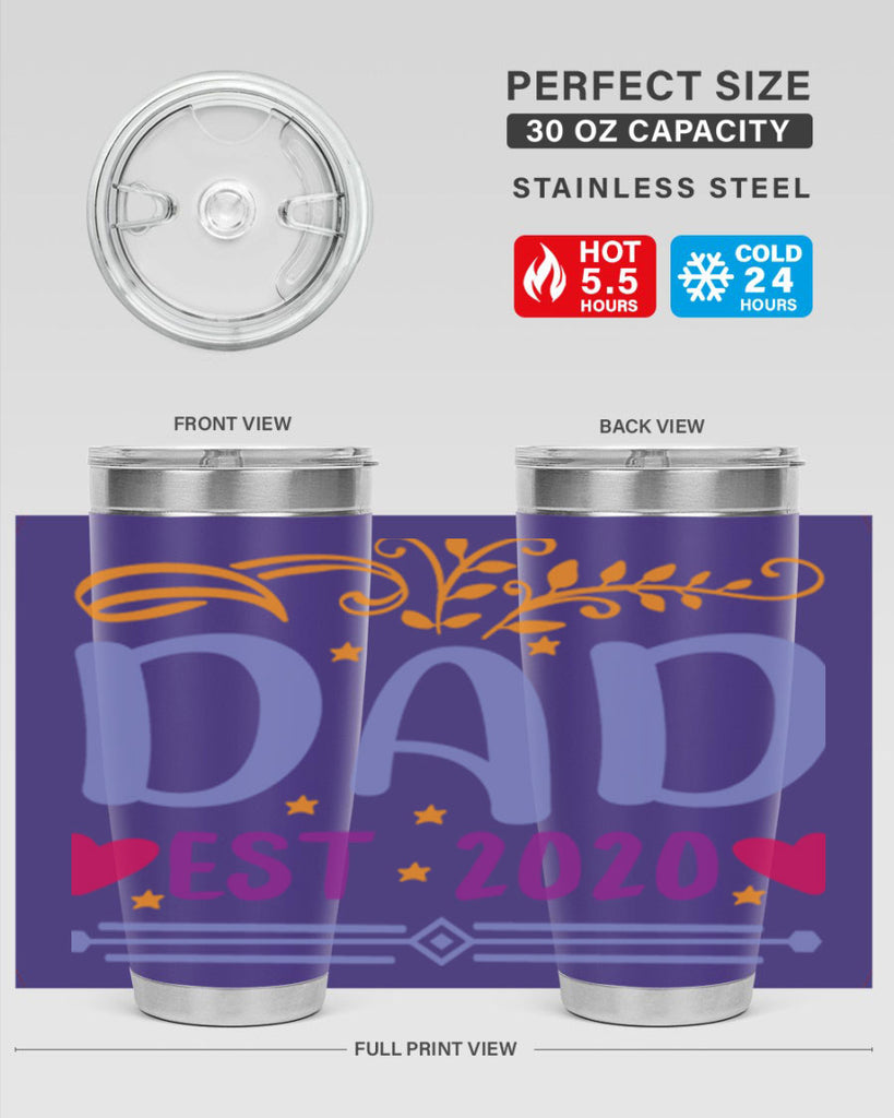 dad est 98#- fathers day- Tumbler