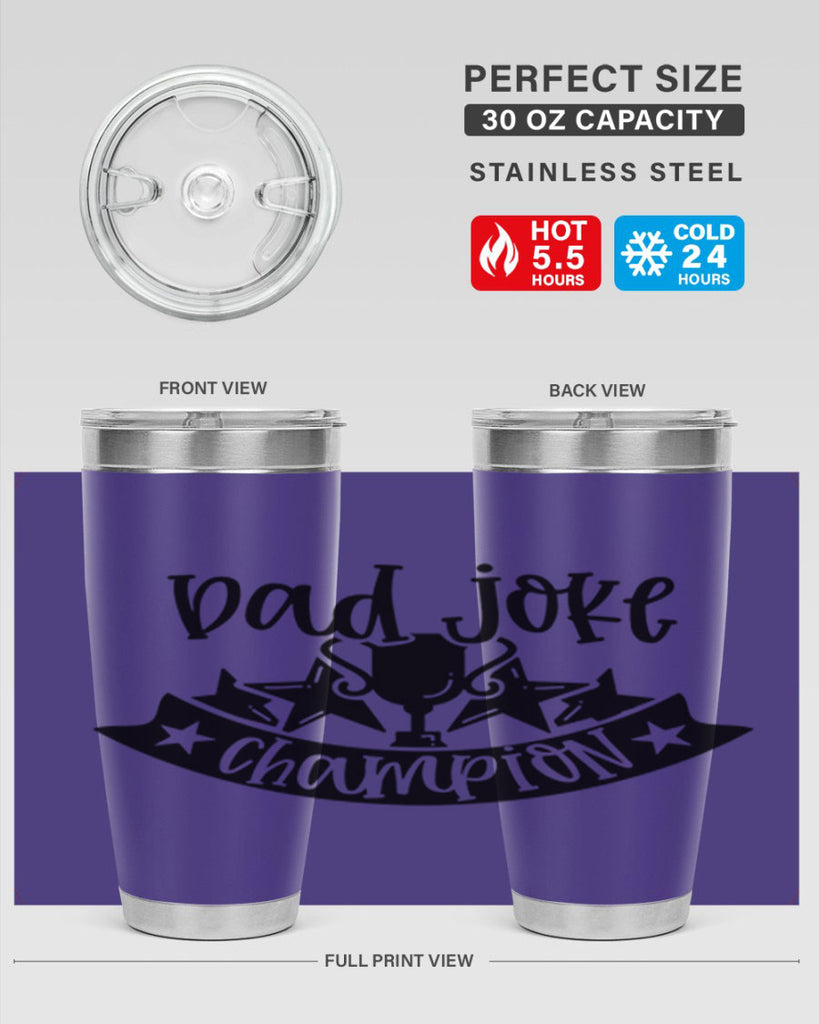dad joke champion 66#- fathers day- Tumbler