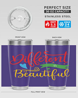 different is beautiful Style 11#- autism- Tumbler