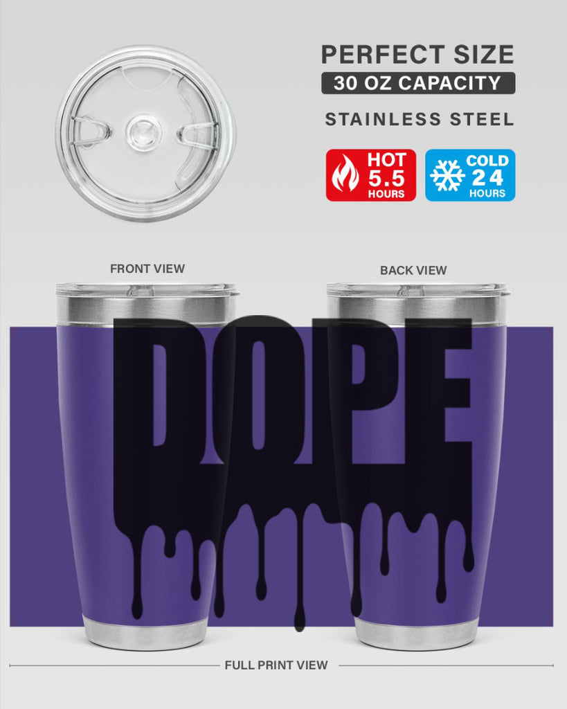 dope drip 166#- black words phrases- Cotton Tank