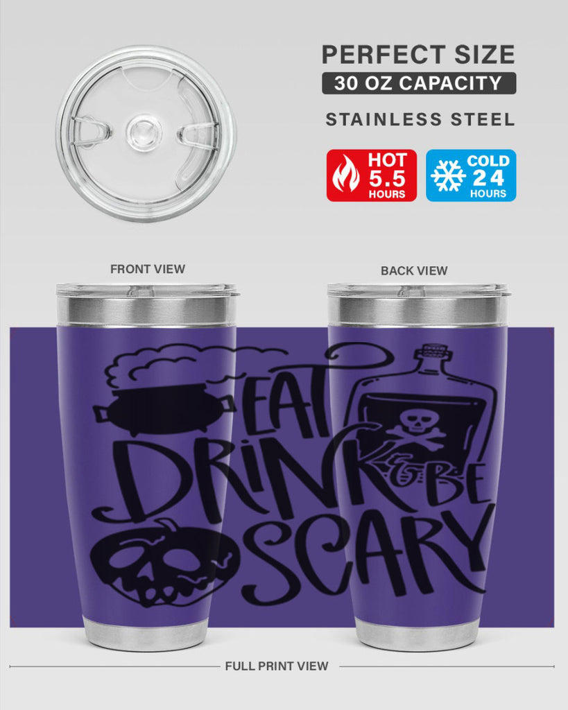 eat drink be scary 78#- halloween- Tumbler