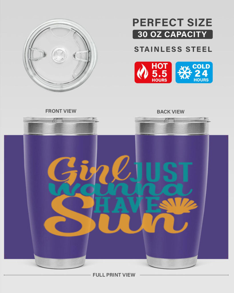 girls just wanna have sun Style 101#- summer- Tumbler