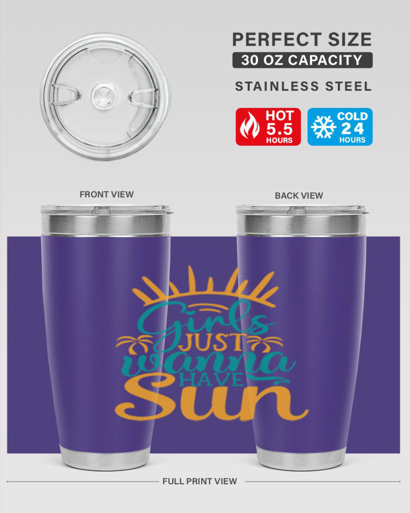 girls just wanna have sun Style 102#- summer- Tumbler