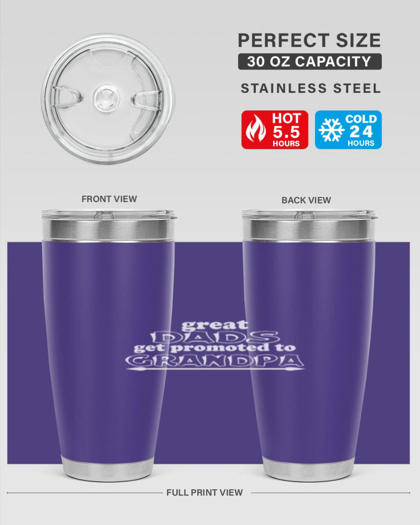 great dads get promoted to 10#- dad- Tumbler
