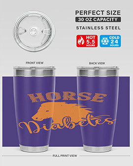 horse diabetes Style 34#- diabetes- Tumbler