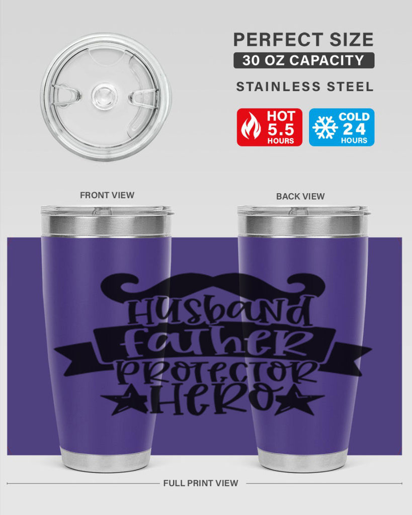 husband father protector hero 46#- fathers day- Tumbler