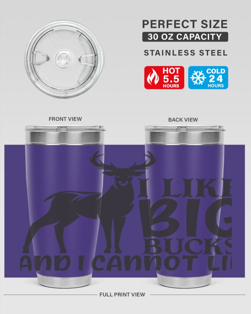 i like big bucks and i cannot lie 8#- hunting- Tumbler