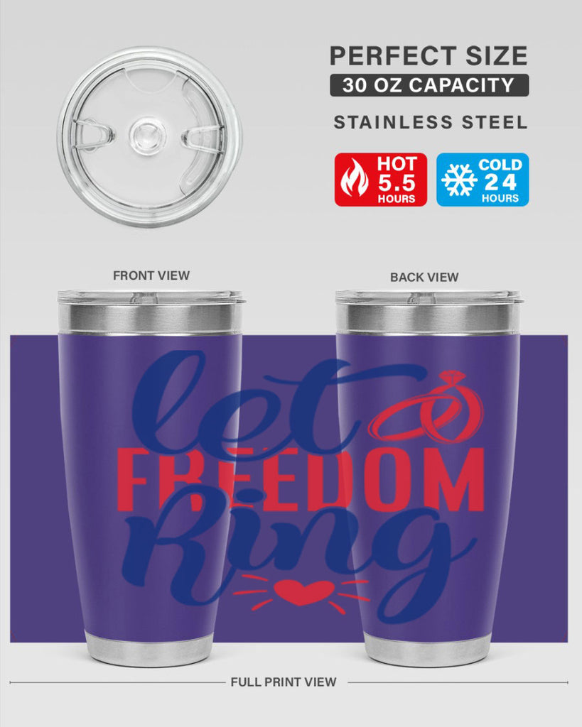 let freedom ring Style 58#- Fourt Of July- Tumbler
