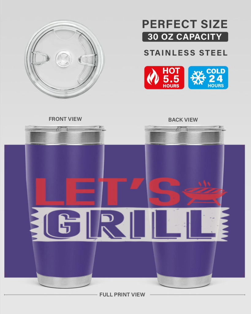lets grill 25#- bbq- Tumbler