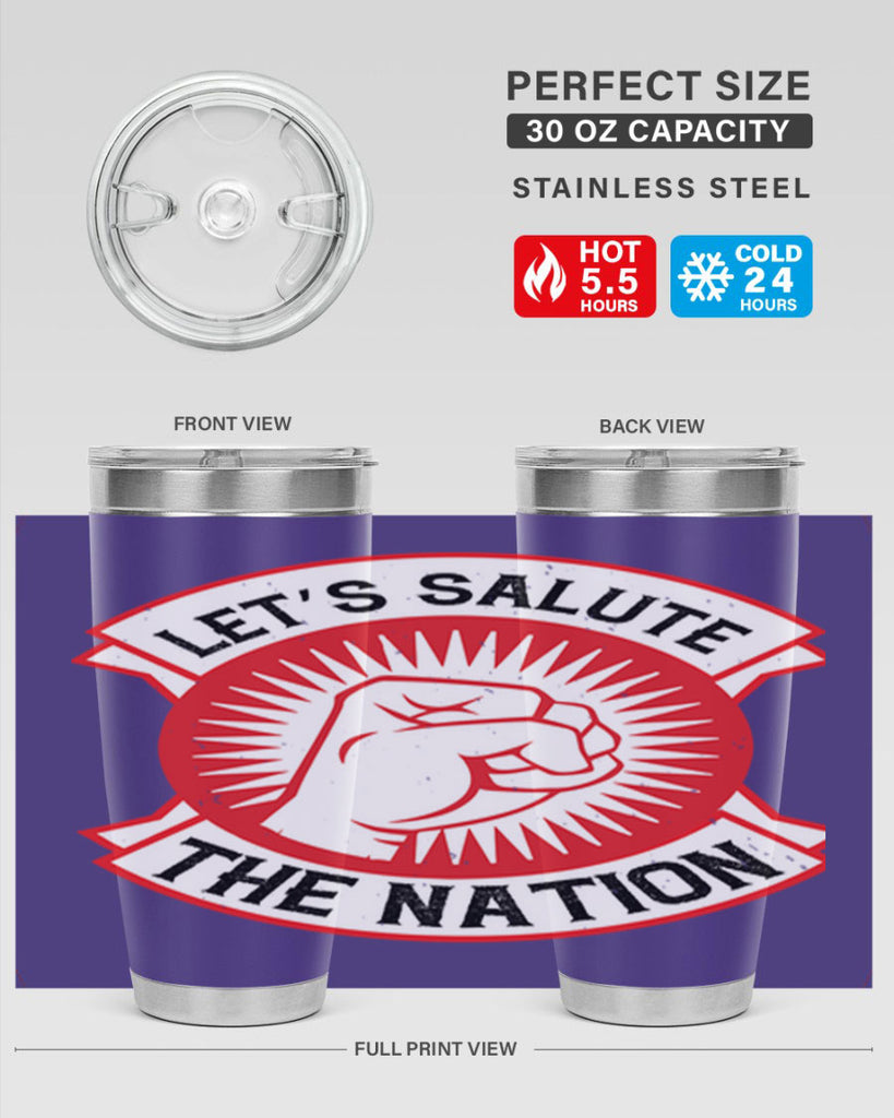 lets selut the nation Style 126#- Fourt Of July- Tumbler