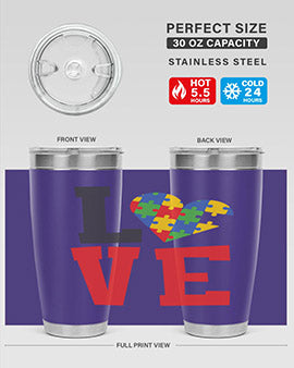love Style 29#- autism- Tumbler