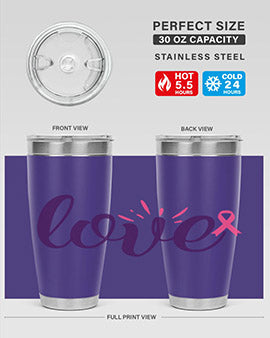 love Style 7#- breast cancer- Tumbler