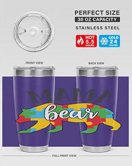 mama bear Style 32#- autism- Tumbler