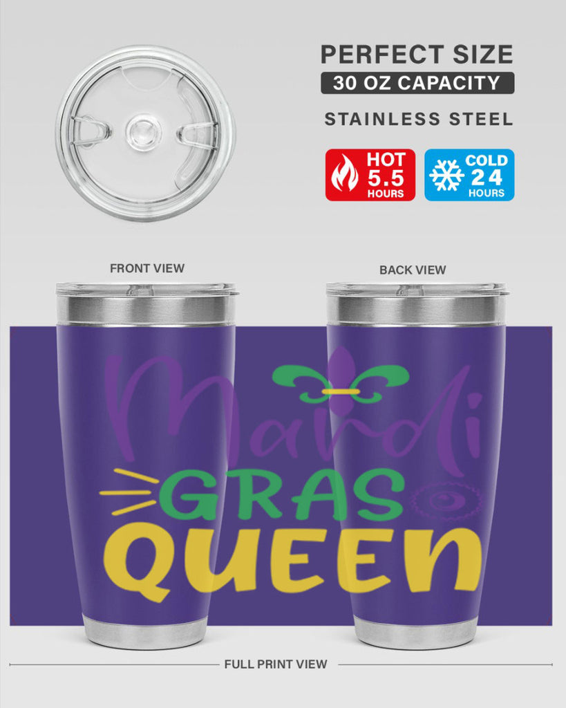 mardi gras queen 79#- mardi gras- Tumbler