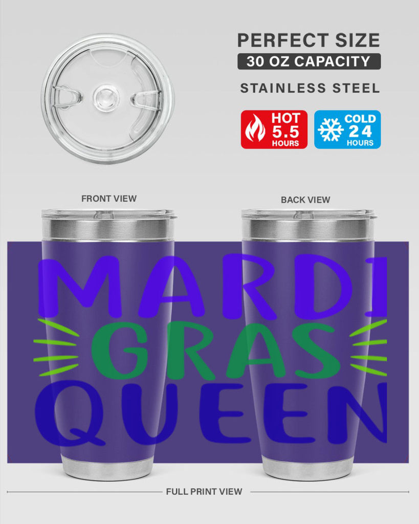 mardi gras queen 7#- mardi gras- Tumbler