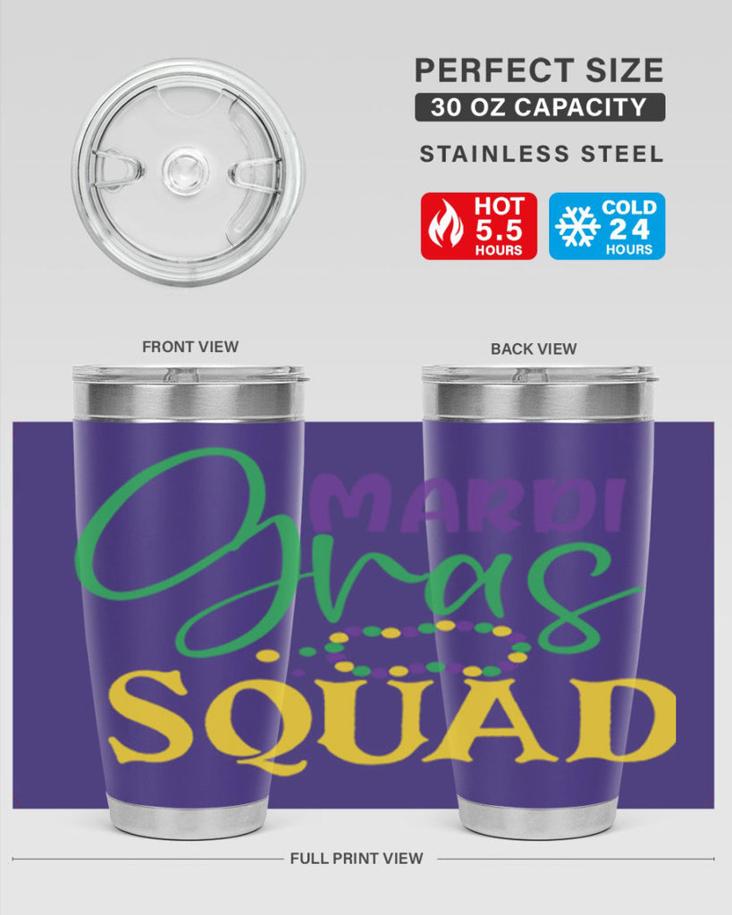 mardi gras squad 78#- mardi gras- Tumbler