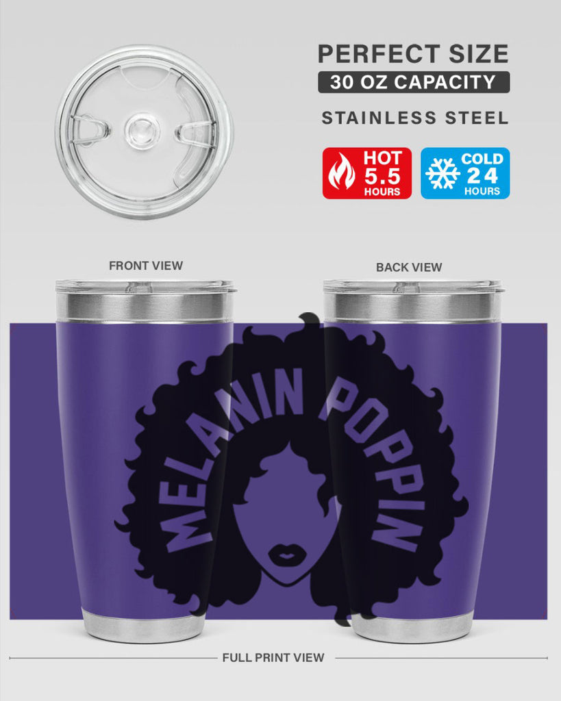 melanin poppin 85#- black words phrases- Cotton Tank