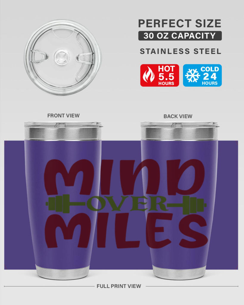 mind over miles 29#- gym- Tumbler