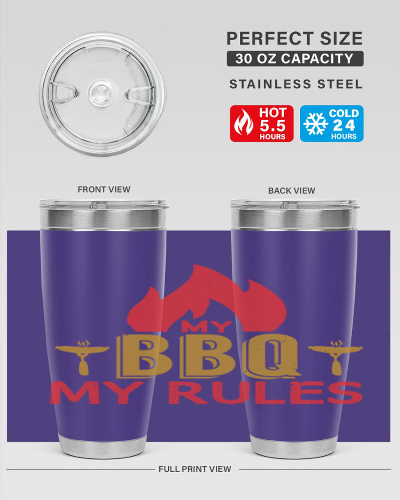 my bbq my ruless 21#- bbq- Tumbler
