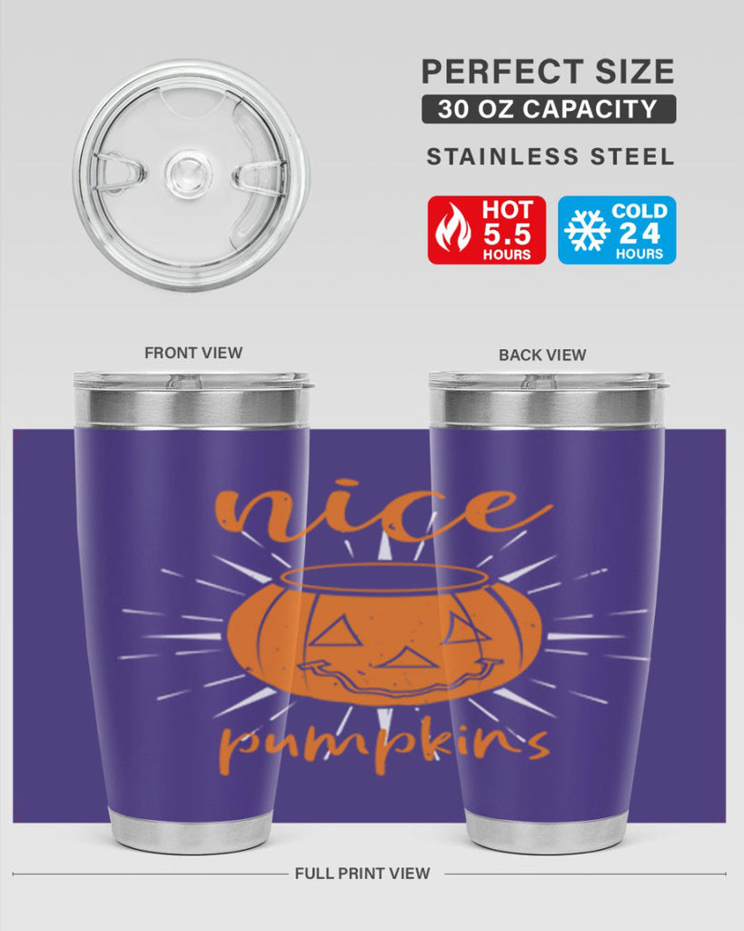 nice pumpkins 138#- halloween- Tumbler