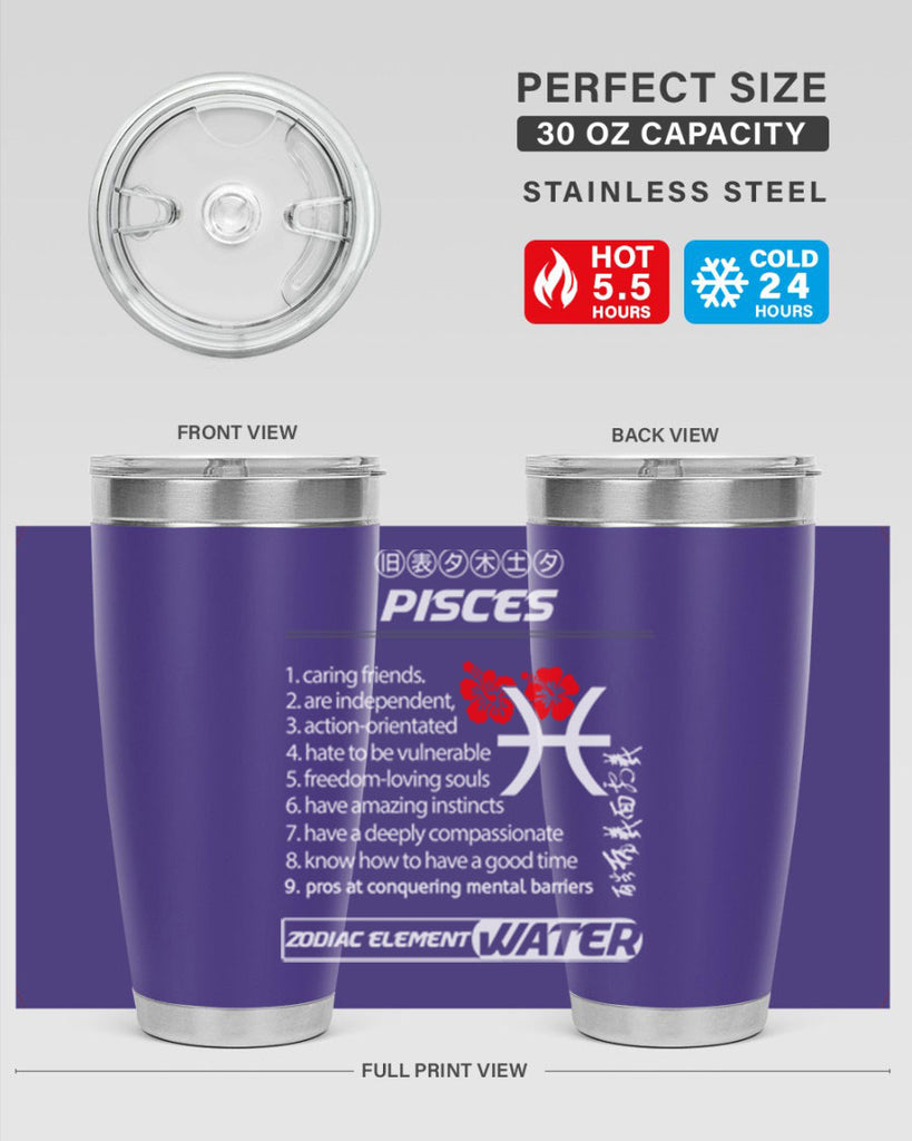 pisces 356#- zodiac- Tumbler