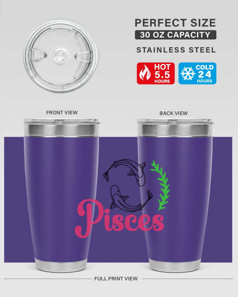 pisces 372#- zodiac- Tumbler