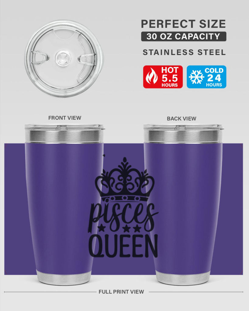 pisces queen 376#- zodiac- Tumbler