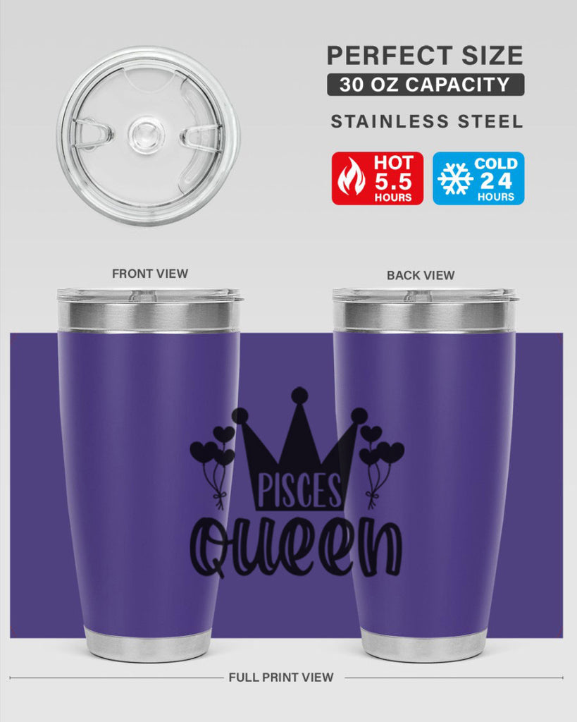 pisces queen 377#- zodiac- Tumbler