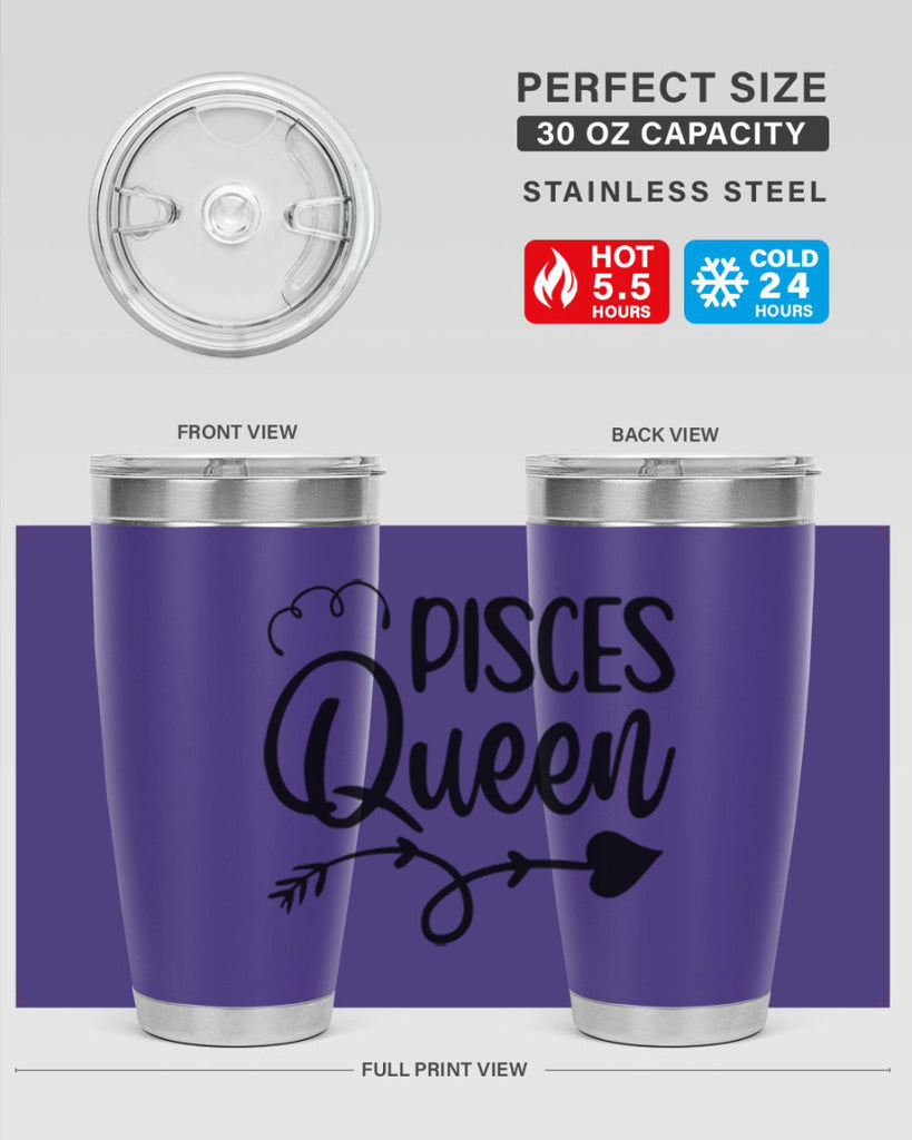 pisces queen 379#- zodiac- Tumbler