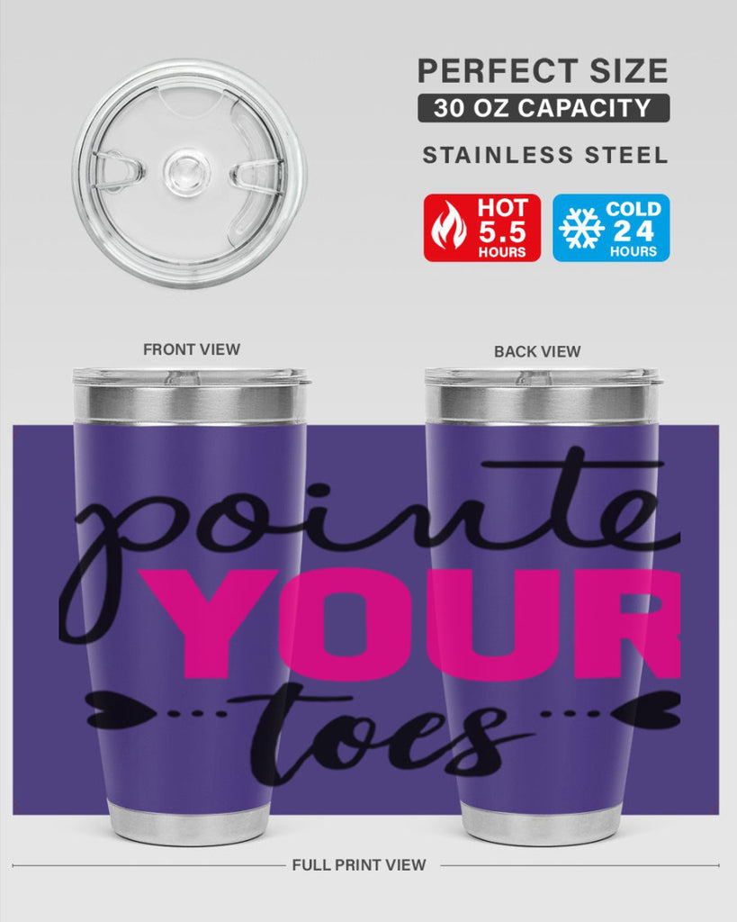 pointe your toes 71#- ballet- Tumbler