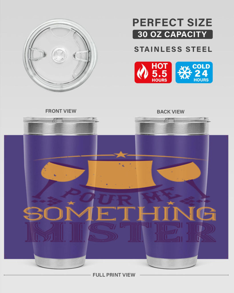pour me something mister 38#- mardi gras- Tumbler