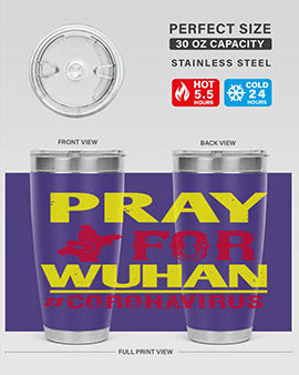 pray for wuhan coronavirus Style 27#- corona virus- Tumbler