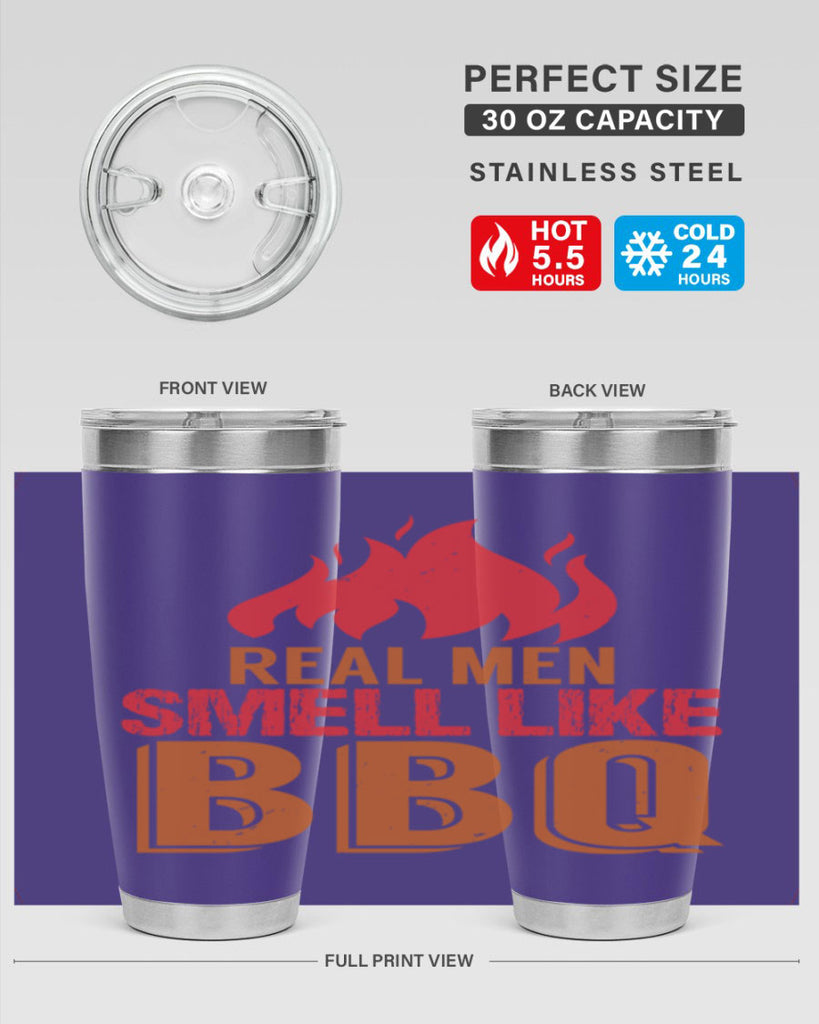 real men smell like bbq 16#- bbq- Tumbler