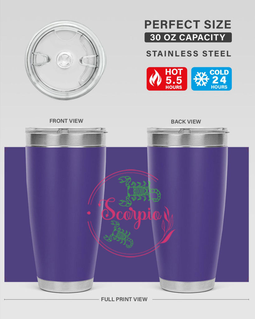 scorpio 437#- zodiac- Tumbler
