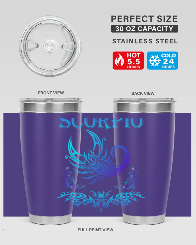 scorpio 449#- zodiac- Tumbler