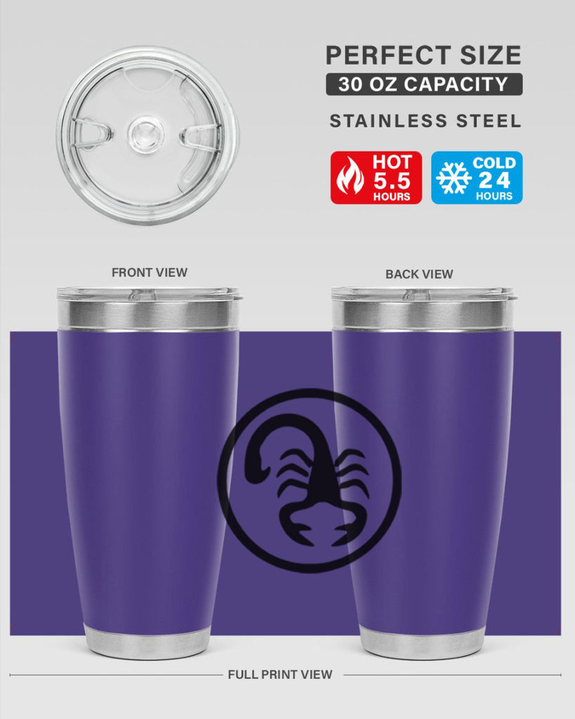 scorpio 452#- zodiac- Tumbler