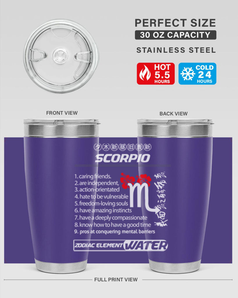 scorpio 456#- zodiac- Tumbler