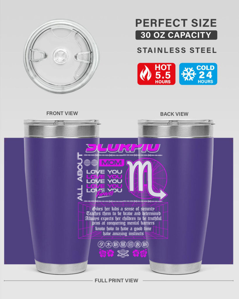 scorpio 457#- zodiac- Tumbler