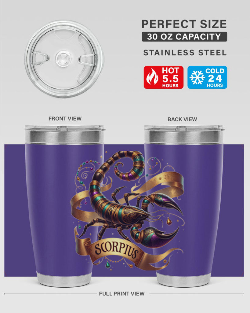 scorpio 459#- zodiac- Tumbler