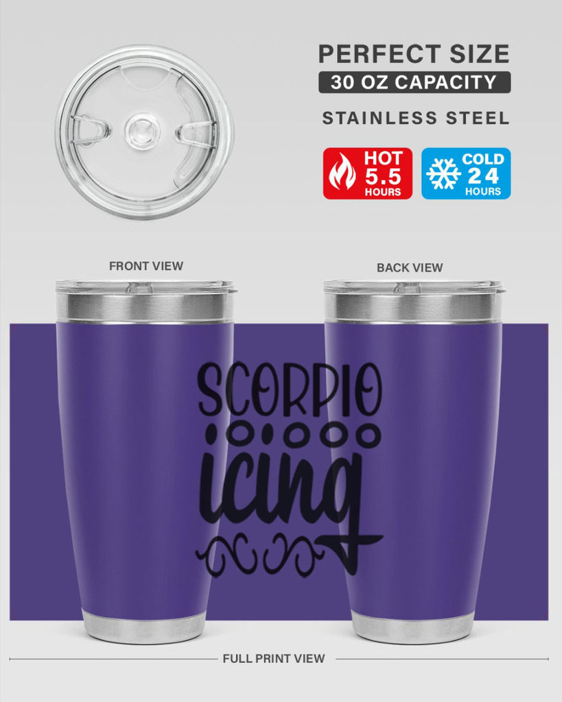 scorpio icing 441#- zodiac- Tumbler