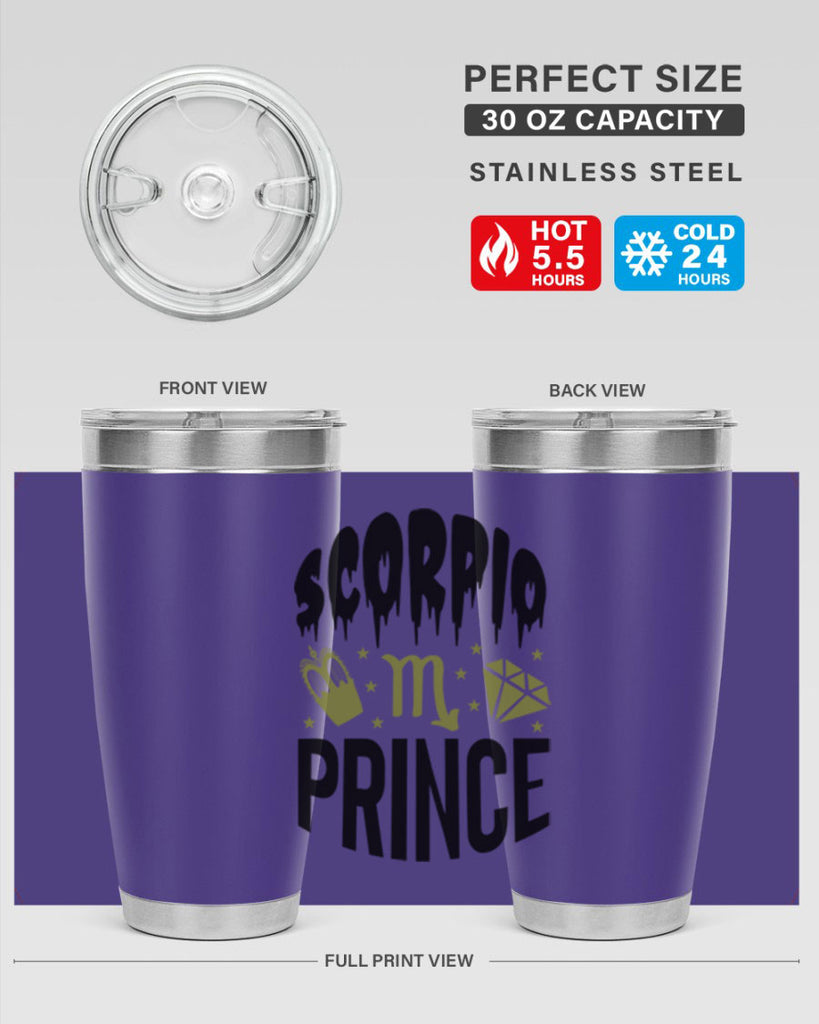 scorpio prince 445#- zodiac- Tumbler